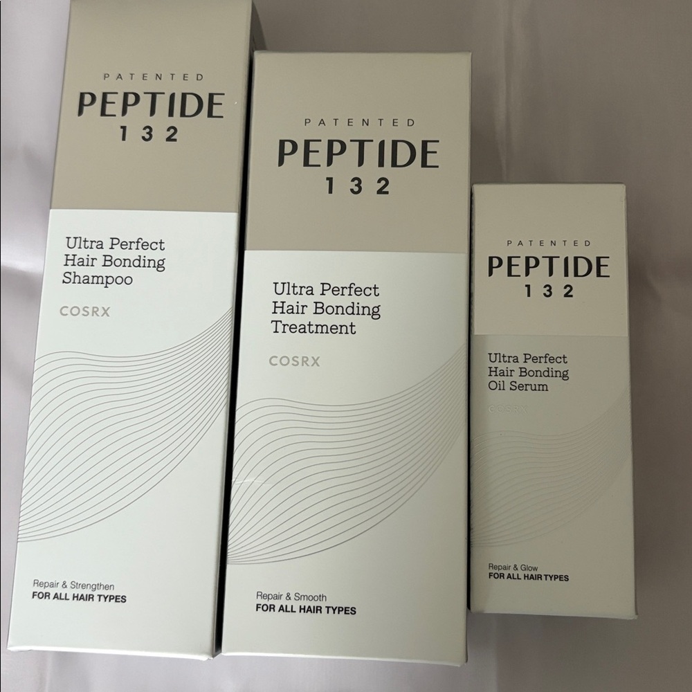 COSRX Peptide 132 ultra perfect Hair Bonding Set Shampoo Treatment Oil Serum - Picture 2 of 4